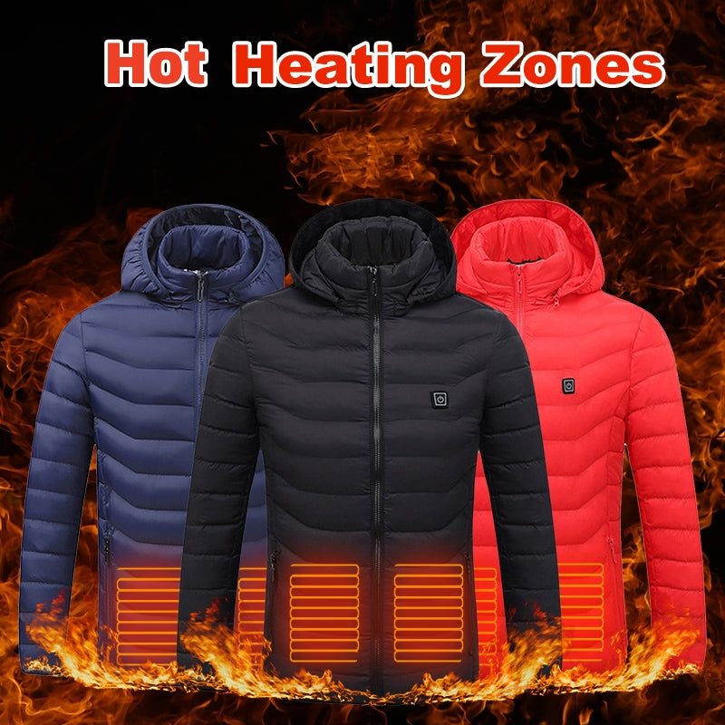 Veste Chauffante USB Homme Hiver - Gilet Thermique Électrique